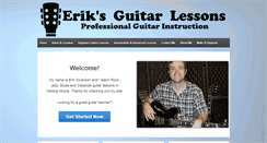 Desktop Screenshot of eriksguitarlessons.com